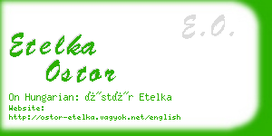 etelka ostor business card